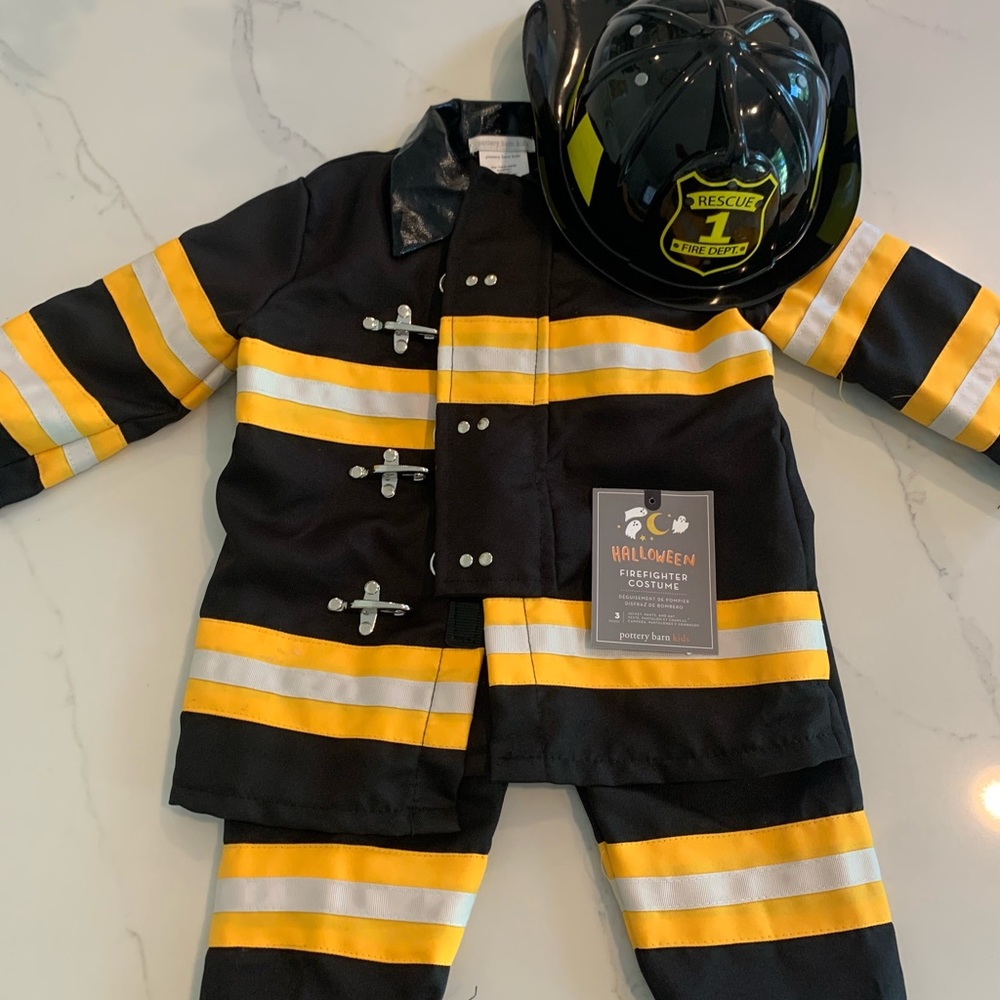 Pottery Barn Kids Toddler Firefighter Costume 2T